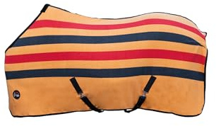 HKM Professional Premium Abschwitzdecke Schwarz/Rot/Gold 135