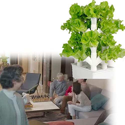 Aquaponik-Wachssystem,Garten-Aeroponik-Wachstumsset,Hydroponik Indoor Pflanzen-Aufzucht,16/24/32 Pflanzlöcher,mit Hydratisierungspumpe,für Obst und Gemüse,3Columns