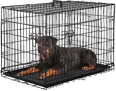 PayLessHere | 42 Inch Dog Crate for Medium Dogs | Black