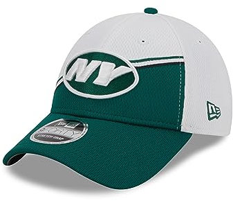 New Era New York Jets NFL 2023 Sideline White Green 9Forty Stretch Snapback Cap - One-Size