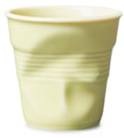 Revol - Gobelet froissé Jaune acidulé 8cl (vendu à l'unité)