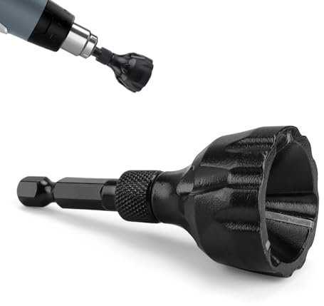 FINELYCR 3-20 mm Deburring Tool, External Chamfer Tool, With Tungsten Steel Blade & Chip Flute, Ideal for Stainless Steel, Wood, Plastic, Copper, Aluminum, Burr Removal