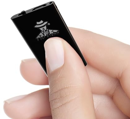 T10-PASS Micro USB-C-spion - Diskret mini-röstinspelare, ultrakompakt (4 × 2 cm x 5 mm) - Tyst drift utan pip och LED - möten, bil, professionell användning - franskt varumärke