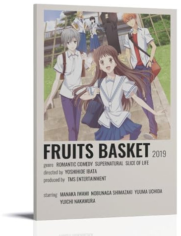 IKJIkkncf Anime Fruit Basket TV Poster Decorative Painting Canvas Wall Art Living Room Poster Bedroom Painting Wall Art Picture Print Modern Family Room Decor 08 x 12 Inches (20 x 30 cm)