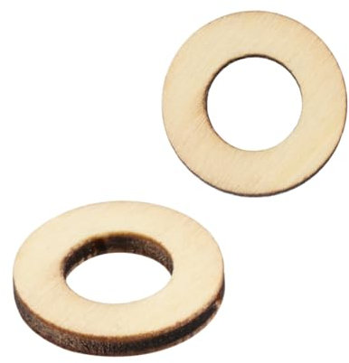 HAPINARY 200stücke Holzscheiben Zum Basteln Runde Hohle Holzchips Für Scrapbooking Deko Natürliche Holzplättchen Diy Kreis Holzstücke Für Kreative Handwerksprojekte Und Wanddekorationen