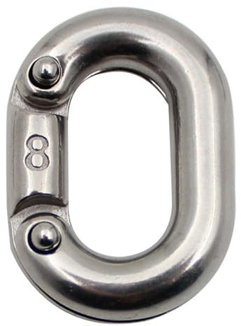 1 Stück Schiffsanker aus Stahl, Schiffsanker, Kettenglied, Metall, Schiffsanker, Kettengliedverbinder, Teil C, geteilte Verbindungen