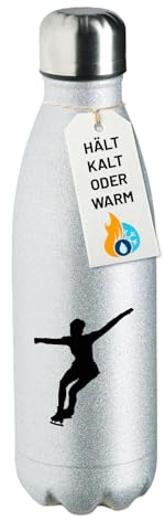 Huuraa Trinkflasche Eiskunstlauf Silhouette Geschenk