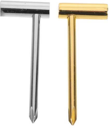UPKOCH 2stücke Halsstabwerkzeug Einstellwerkzeug Für Gitarrenhals Kompatibel Bässe Kleiner Gitarrenschlüssel Hochwertiger Schlüssel Für Saiteninstrumentenschlüssel