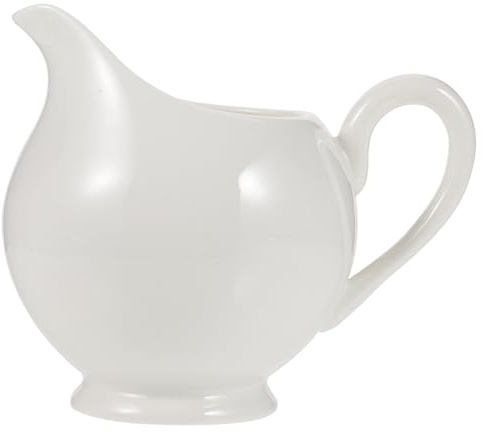 Gatuida Caraffa in Ceramica per Latte con Beccuccio Antigoccia Dispenser Vintage per Ristorante per Caffè Salse e Bevande Leggera e Multifunzionale per Casa e Bar