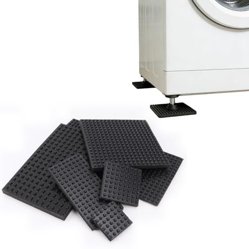 xinzyxx Schalldämmmatte Antivibrationsmatte Stoßdämpfer für Laufmaschine Klimaanlage Kühlschrank Drucker Möbel Kratzfest Rutschfest Vibrationsisolierung Stützkissen(200 * 400mm,20mm)