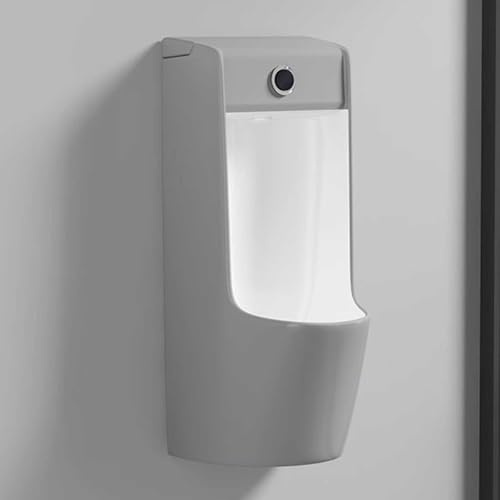 Orinal universal montado en la pared con diseño antiolor, a prueba de salpicaduras, ideal para uso doméstico, hotel y escuela, sistema eficiente de agua F