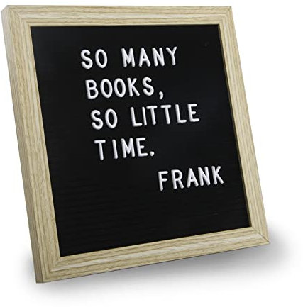 Letter Board, Schwarze Filz-Buchstabentafel 25 x 25 cm, Wechselbuchstabentafel mit 336 nicht vorgeschnittenen Buchstaben, Symbolen und Emojis, Dekoration für Zuhause, Büro und Veranstaltungen