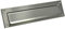 Solapa para cartas, 100% acero inoxidable, 310 x 80 mm, C4 (acero inoxidable 310 x 80)