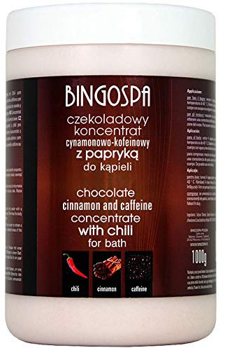 Schokoladen-Zimt-Koffein Konzentrat mit Chili für Baden, Whirlpools, Solebäder und SPA 1000 g BINGOSPA