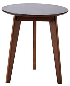 LZG Kleine runde Accent Beistelltisch, Massivbuchenholz Moderne Kaffeetisch, Environmentally Friendly Beistelltisch Night Stand for Kaffee, Bücher, Pflanzen, H65cm (Farbe : Braun)