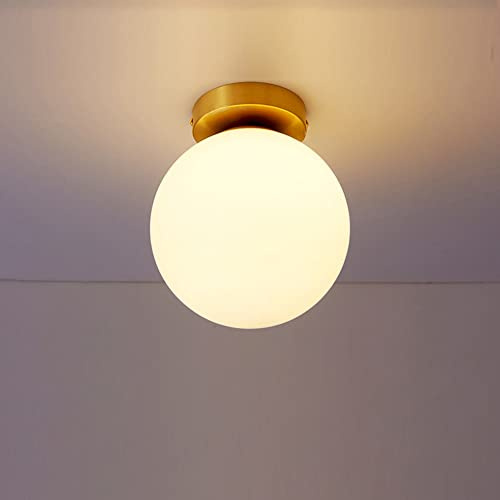 Mengjay Deckenlampe Küchenlampe Glas Lampenschirme Deckenleuchte Deckenbeleuchtung, Wohnzimmerlampe, Schlafzimmerlampe, Retro (Durchmesser 20 cm)