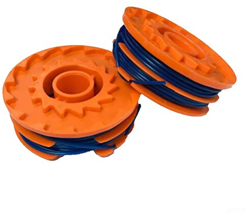 Emiif 2Pcs Line Spools For MacAllister Grasschneider Spool Line MGT35025 MGT45028 MGT60030 Mower Spool Replacement Spool Trimmer Parts