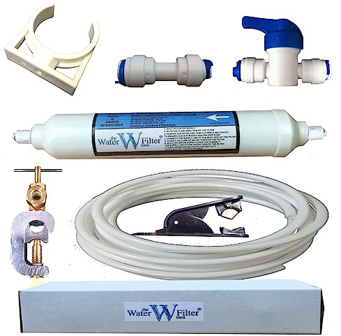 Kit de filtro de agua y fontanería para frigorífico americano con tubo de agua y accesorios para Samsung LG Daewoo GE y más