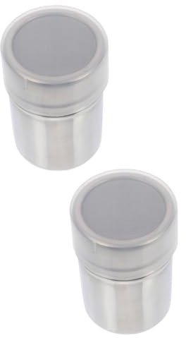MAGICLULU 2pcs Coffee Powder Shaker Spice Dispenser Mesh Powder Shaker for Sugar Pepper Cocoa for Bakers