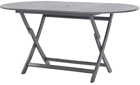 ULUYYUC Gartentisch Garten Bar Tisch Tisch Garten Terrasse EsstischKlappbarer Gartentisch 160 x 85 x 75 cm Massivholz Akaziegeeignet für Balkone, Terrassen und Laubengänge