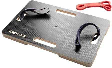 Whiteoak Trainingsplattform - X3 in One Widerstandsband und Isometrische Übungsstation, Anti-Rutsch-Gummiband-Bodenplatte