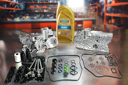 KITRONIC Reparatursatz DQ200 für DSG, 7-Gang-Mechatronik Trockenkupplungsgetriebe 0AM kompatibel mit VW | Speichergehäuse, Dichtungssatz, Aluminium Schrauben, 1L Ravenol Öl | für YMZ