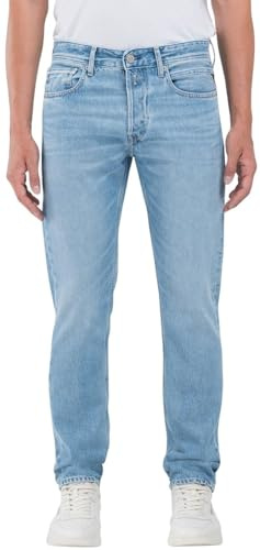 Replay Pantalones Vaqueros de Corte Recto para Hombre Grover, 010 Azul Claro., 31W x 30L