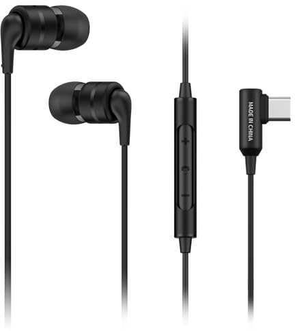 SoundMAGIC E80D Écouteurs USB-C, Micro, DAC Hi-Res, HiFi, Noir | Appels nets, puce décodeur HD, basses profondes, isolation sonore, confort ergonomique, compatibilité Android