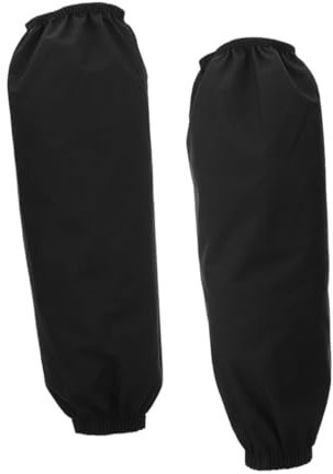 Mikikit 2pcs Oil Sleeves Reusable Arm Oversleeves Cooking Protector for Men Forearm Sleeve Black Housework