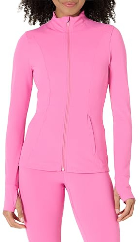 Amazon Essentials Damen Active FormFlex Butterweiche, Schmal Geschnittene, Langärmlige Pulloverjacke mit Reißverschluss, Slim Fit