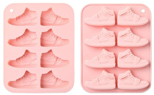 KitBeads Silikonformen für Sportschuhe, Sneaker, Fondant, für Bastelarbeiten, Kekse, Seifen, Kerzen, Kunstharz, Kuchendekoration, 2 Stück