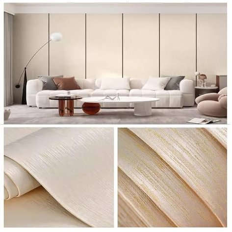 IBOWZ Papier Peint Panneau Mural de Style Moderne, Texture Grain de Bois, Papier Peint Autocollant imperméable et insonorisant, adapté au Salon et à la Chambre à Coucher, décoration Murale découpable