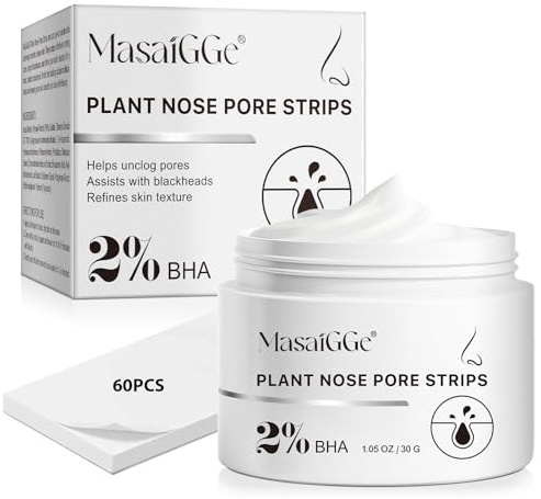 Maschera Punti Neri Rimozione, Crema Punti Neri, Rimuove i Punti Neri da Viso e Naso, Con Acido Salicilico, Argilla Bianca Amazzonica, Aloe Vera,Pori Puliti,Pulizia Profonda,Idratazione,Tutta la Pelle