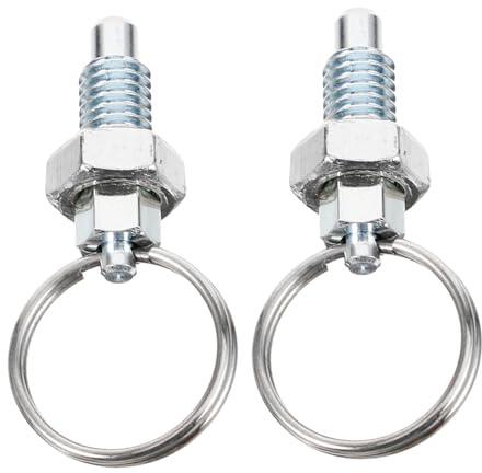 Veemoon 2pcs Stainless Latch Pins 304 Stainless Steel Spring Loaded Latch with Hand Retractable Spring Plunger, Versatile Accessory for Sturdy and Secure Fixing in Tools and Equipment