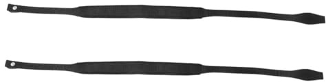 TOGEVAL Lot de 2 Dragonnes Réglables en Nylon Noir pour Bâtons de Ski et Randonnée Dragonne de Protection Confortable et Stable Adaptée aux Poignets pour Activités Outdoor