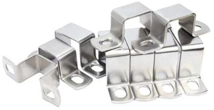 Collier de serrage carré en acier inoxydable 304, rectangulaire et épais, forme M, 1/2/5 pièces(Dia10x10(5pcs))