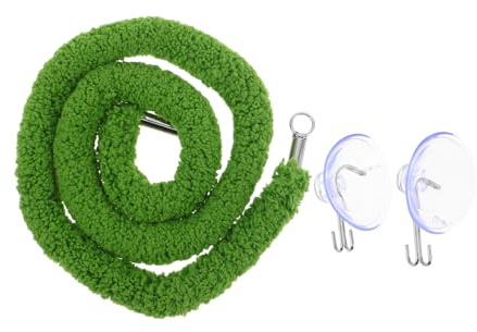 CLISPEED Cuerda de Escalada para Reptiles de 60 Cm con Ventosas, Musgo Artificial Flexible, Enredadera Trepadora para Terrarios, Accesorio para Hábitat de Mascotas, Decoración de Jungla