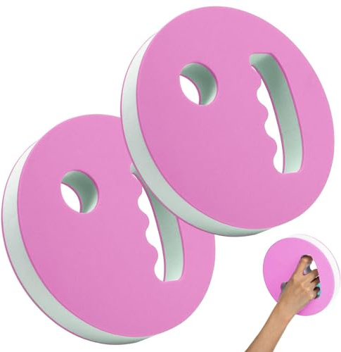 Wasser Trainingsscheiben - 2er Set Aqua Widerstandsscheiben Mit Schaumstoffkern, Pool Fitnessgerät | Unterstützt Kraft Ausdauer Koordination, Schwimmtraining Zubehör Für Wassergymnastik Aqua Sport Reh