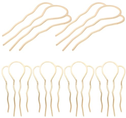 JOINPAYA 6 Stück Handgefertigte Antike Haarnadel aus Eisen in Gold Dekoratives und Einfach zu Tragendes Haarstäbchen im Chinesischen Stil für Frauen bei Hochzeiten und Verlobungen