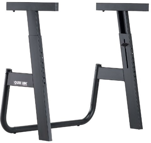 Quik Lok M/91 The Monolith Einstufiger Stahl Keyboardständer, Schwarz
