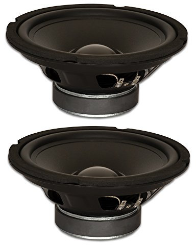 Goldwood Sound, Inc. Stage Subwoofer, Rubber Surround 8 Woofers 190 Watts Each 4ohm Replacement 2 Speaker Set (GW-8024-2)