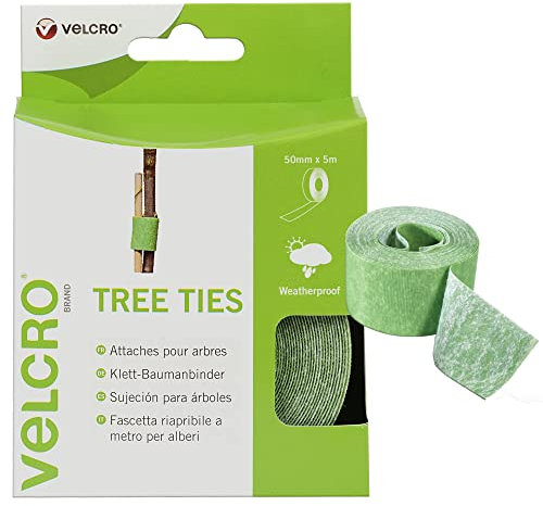 VELCRO Brand VEL-EC60201 Tree Ties, 50mm x 5m - Green