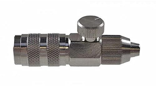 Airbrush Kupplung NW 2,7mm mit Regler & Schlauchtülle 4x6