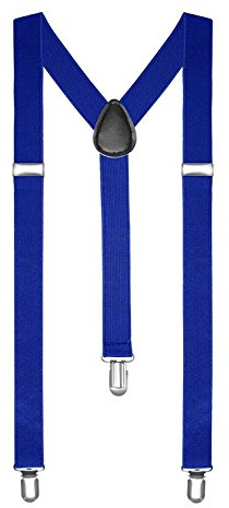 Boolavard® TM Zahnspange/Hosenträger One Größe voll einstellbare Y-förmige mit starken Clips