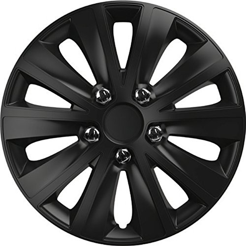 ZentimeX Z778219 Radkappen Radzierblenden universal 15 Zoll Black