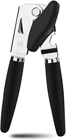 Apriscatole manuale – apriscatole in acciaio inox pratico apriscatole con bordo liscio, per alimenti e buone impugnature, leva 3 in 1 per aprire bottiglie di birra
