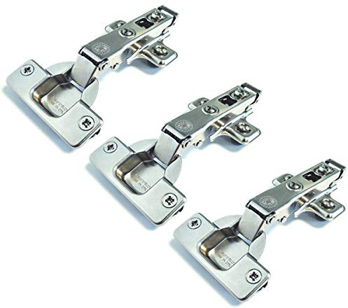 Adelchi Ferrari S.P.A. Cerniera piana Ferrari Clip da 35 mm con base per anta in legno - 3 unità