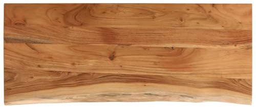 vidaXL Piano 140x60x2,5 cm Rettangolare Legno Massello di Acacia, Appoggio per Bagno