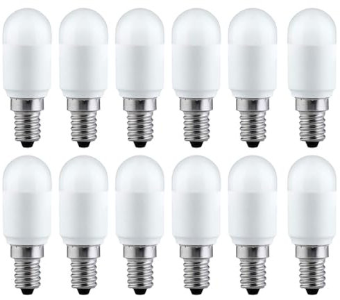 NCC-Licht LED Leuchtmittel Röhre T25 1,8W = 15W E14 matt 140lm warmweiß 2700K (12 Stück)