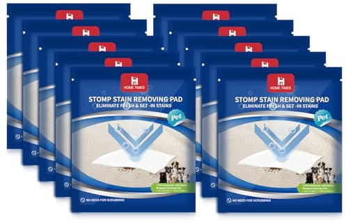 Hometimestore Paños húmedos para limpiar alfombras, para eliminar manchas de animales, limpiador de alfombras con una sola pisada, ideal para salón, dormitorio, coche, 10 unidades